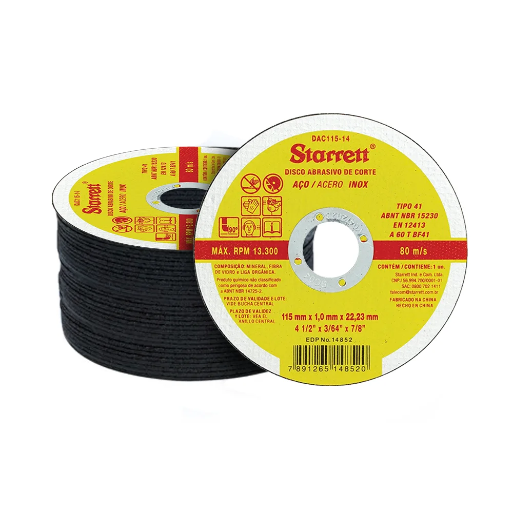 Disco de corte 4 1/2x1,0x7/8 Starrett