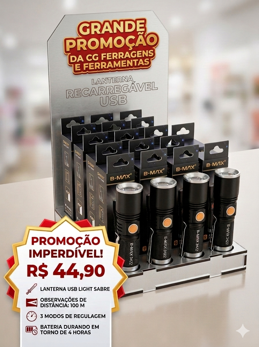 Lanterna USB B-MAX