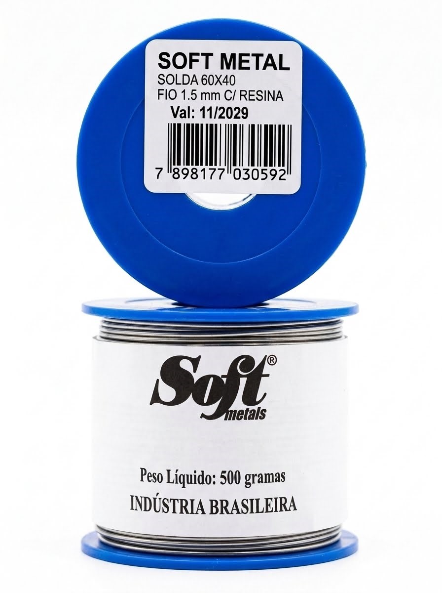 Estanho Rolo 60x40 - 1,5mm c/500gr